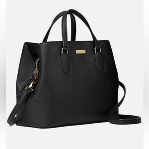 Kate Spade Black Way Evangeline Satchel Bag
